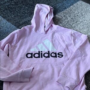 Adidas Light Pink Hoodie with Logo
